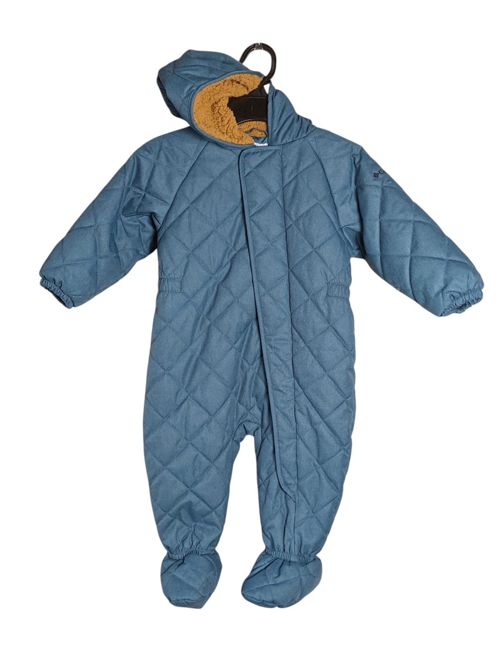 Like New Columbia Meet Cute Bunting Infant Boys Blue Snowsuit Size 12-18 Months